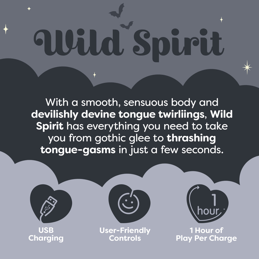 Unihorn Wild Spirit™ Clitoral Vibrator | Twirling Tongue Stimulator