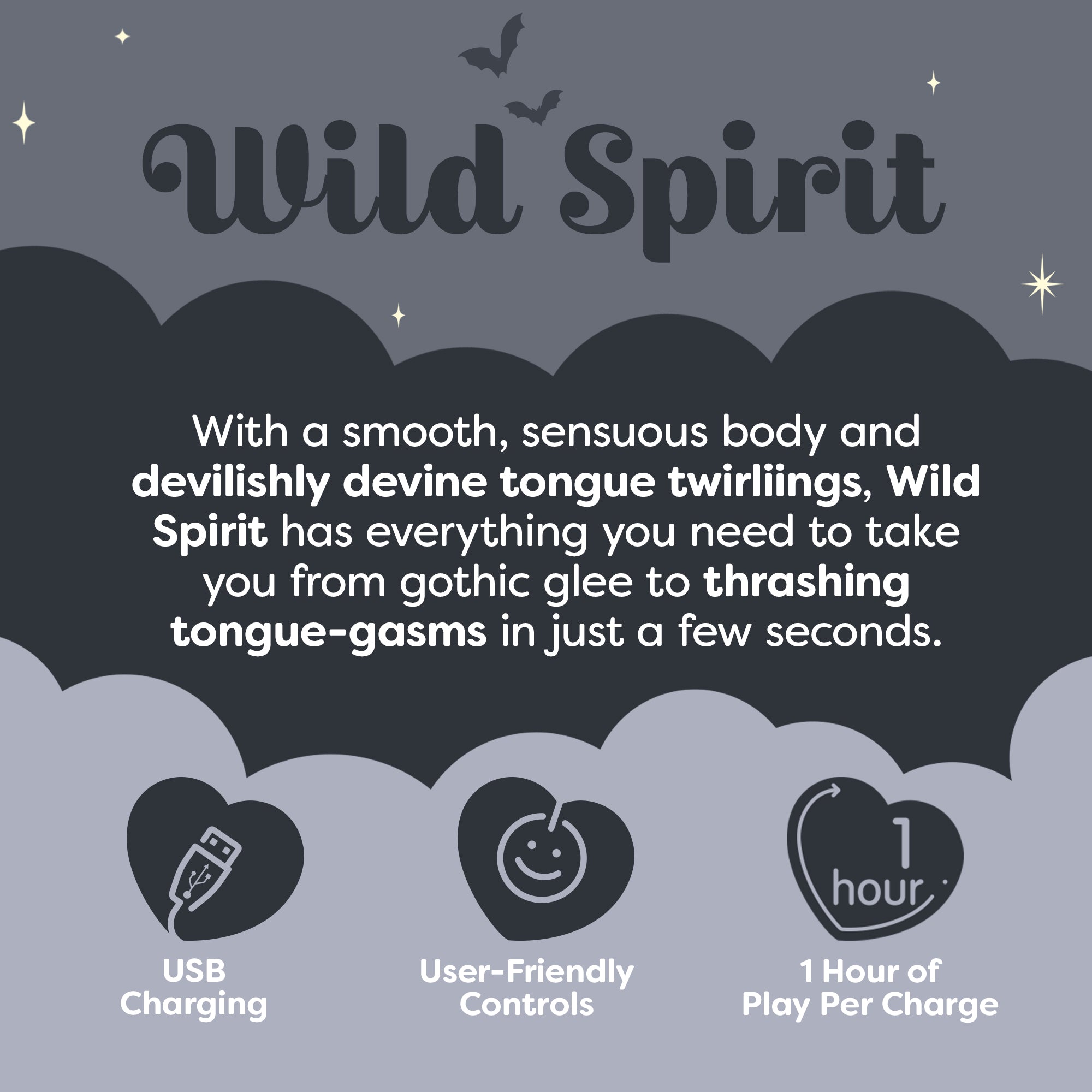 Unihorn Wild Spirit™ Clitoral Vibrator | Twirling Tongue Stimulator