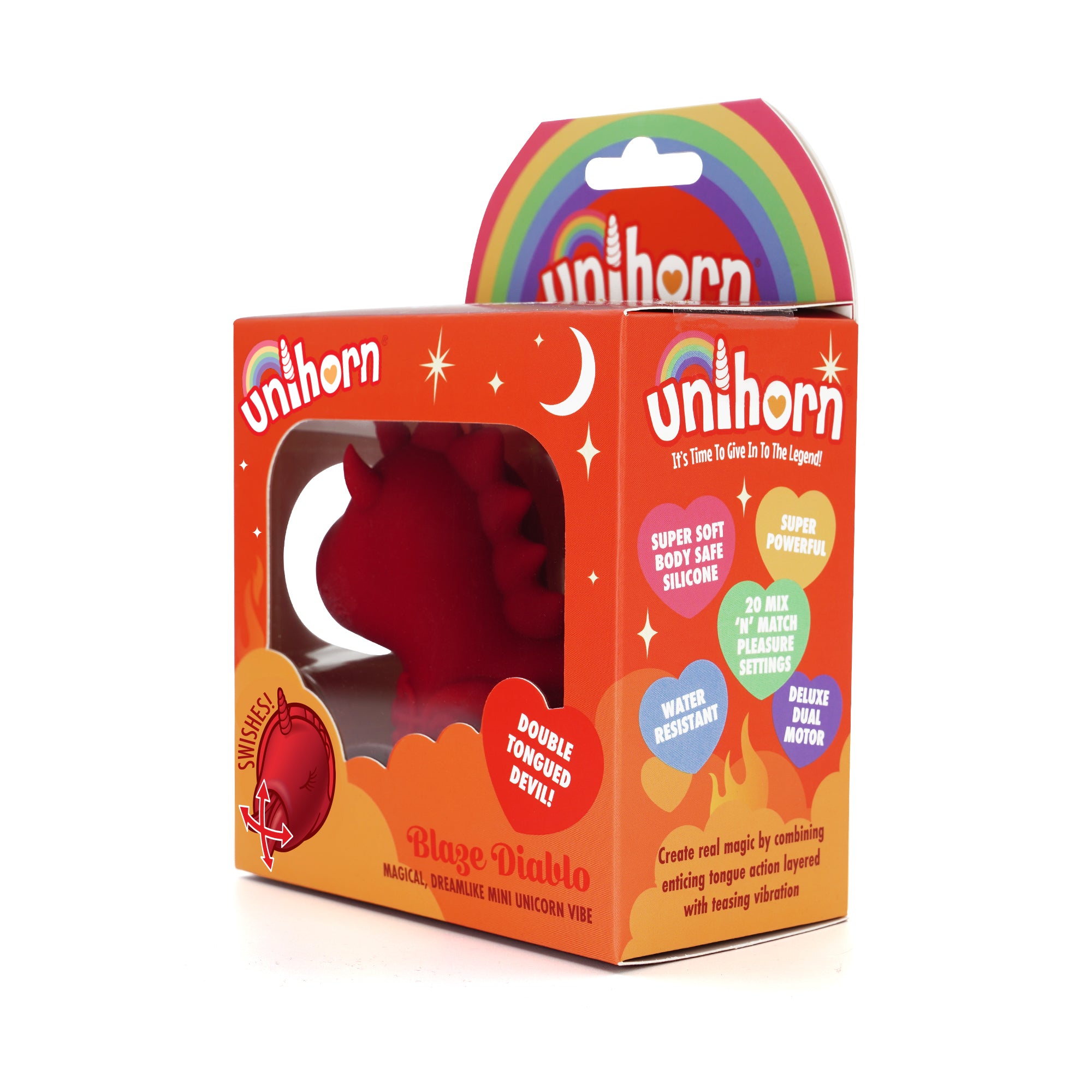 Unihorn Blaze Diablo™ Clitoral Vibrator | Forked Tongue Stimulator