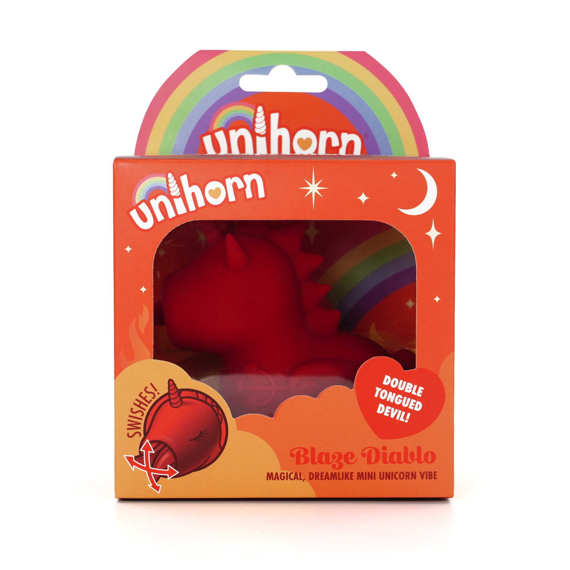 Unihorn Blaze Diablo™ Clitoral Vibrator | Forked Tongue Stimulator