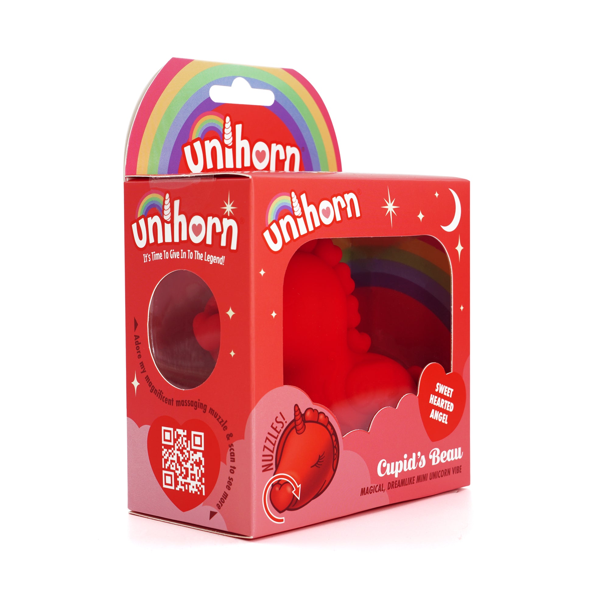 Unihorn Cupid's Beau™ Clitoral Vibrator | Heart Nosed Tongue Stimulator