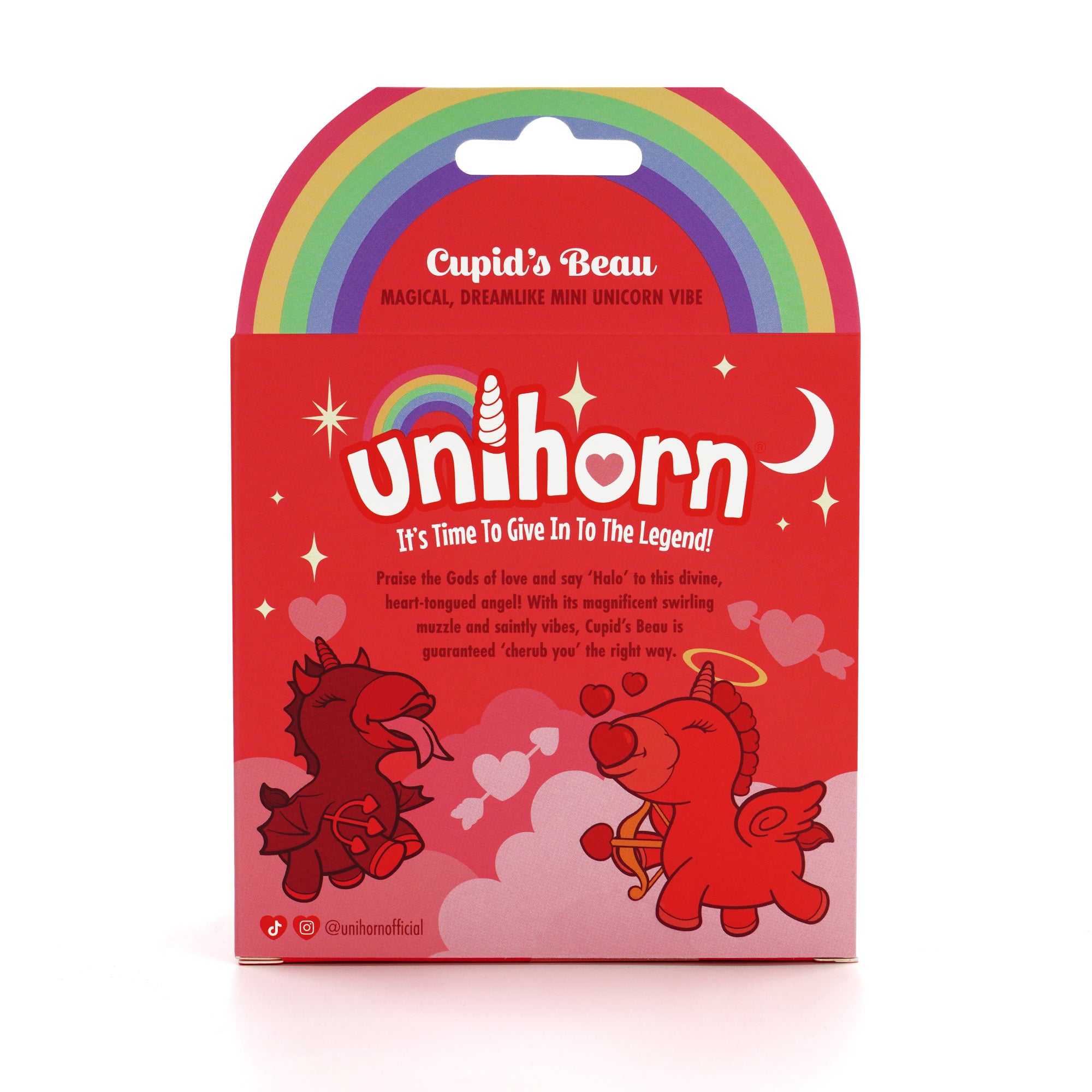 Unihorn Cupid's Beau™ Clitoral Vibrator | Heart Nosed Tongue Stimulator