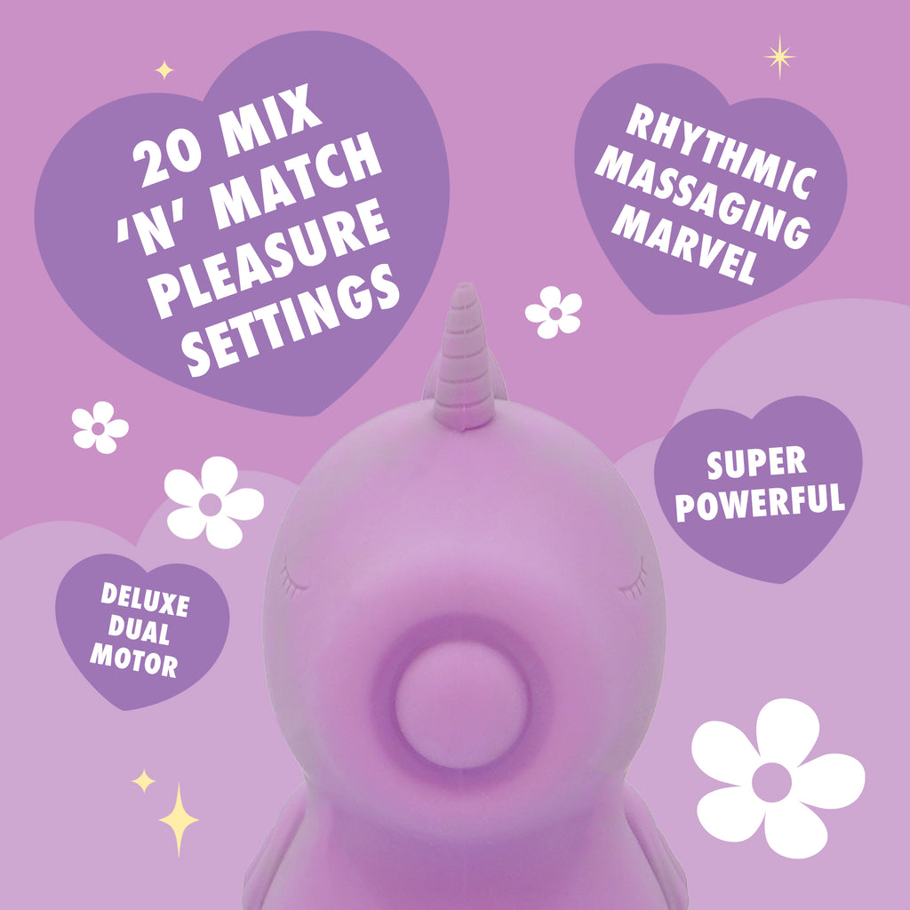 Unihorn Karma Lilac™ Clitoral Vibrator | Rhythmic Massaging Stimulator
