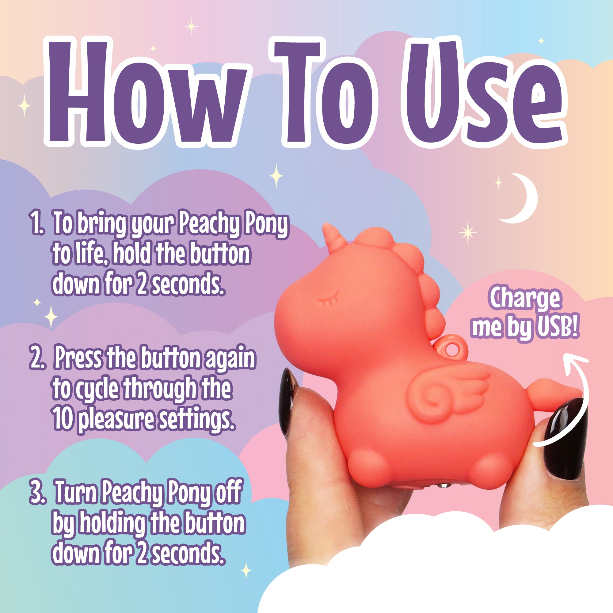 Unihorn Mini Clitoral Vibrator | Peachy Pony