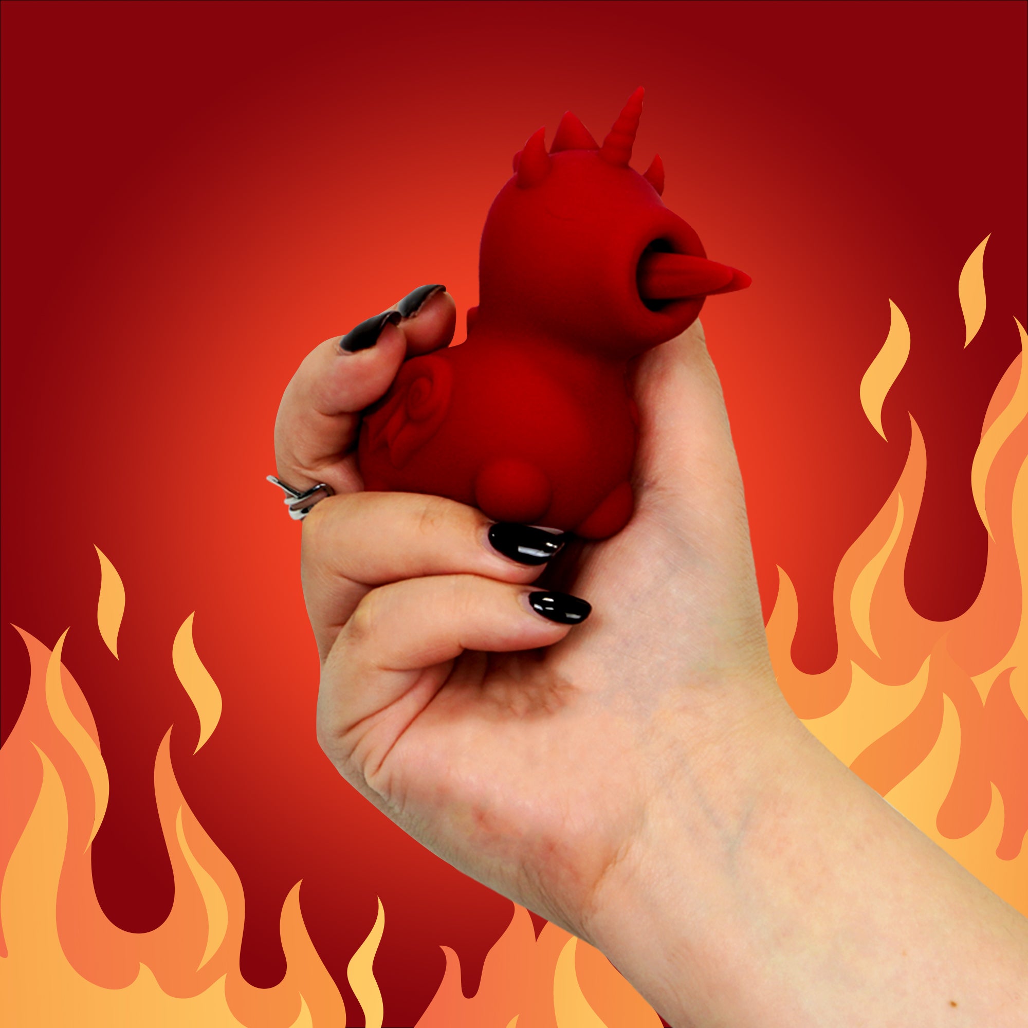 Unihorn Blaze Diablo™ Clitoral Vibrator | Forked Tongue Stimulator