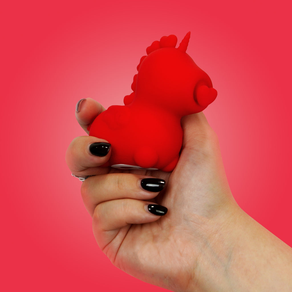 Unihorn Cupid's Beau™ Clitoral Vibrator | Heart Nosed Tongue Stimulator