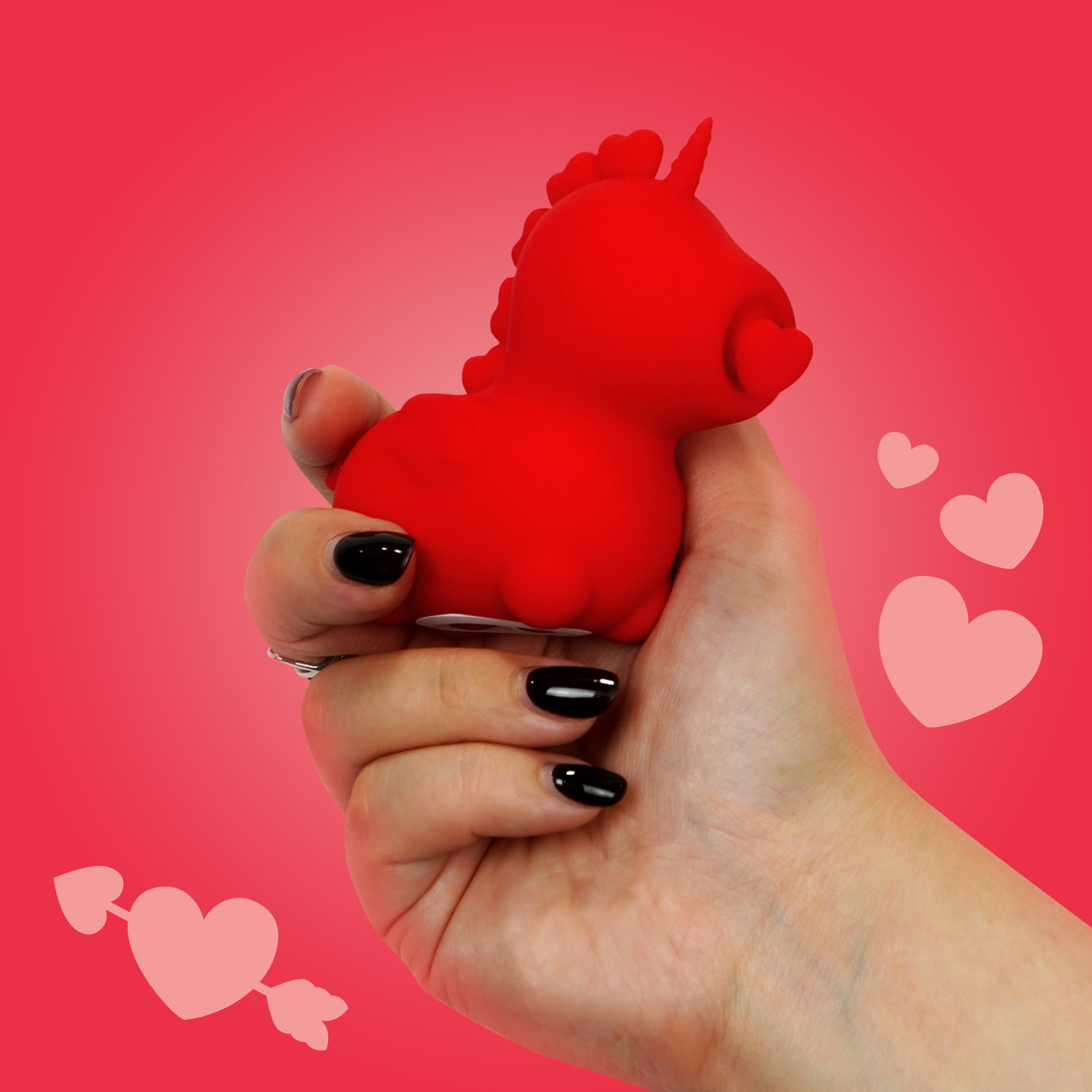 Unihorn Cupid's Beau™ Clitoral Vibrator | Heart Nosed Tongue Stimulator