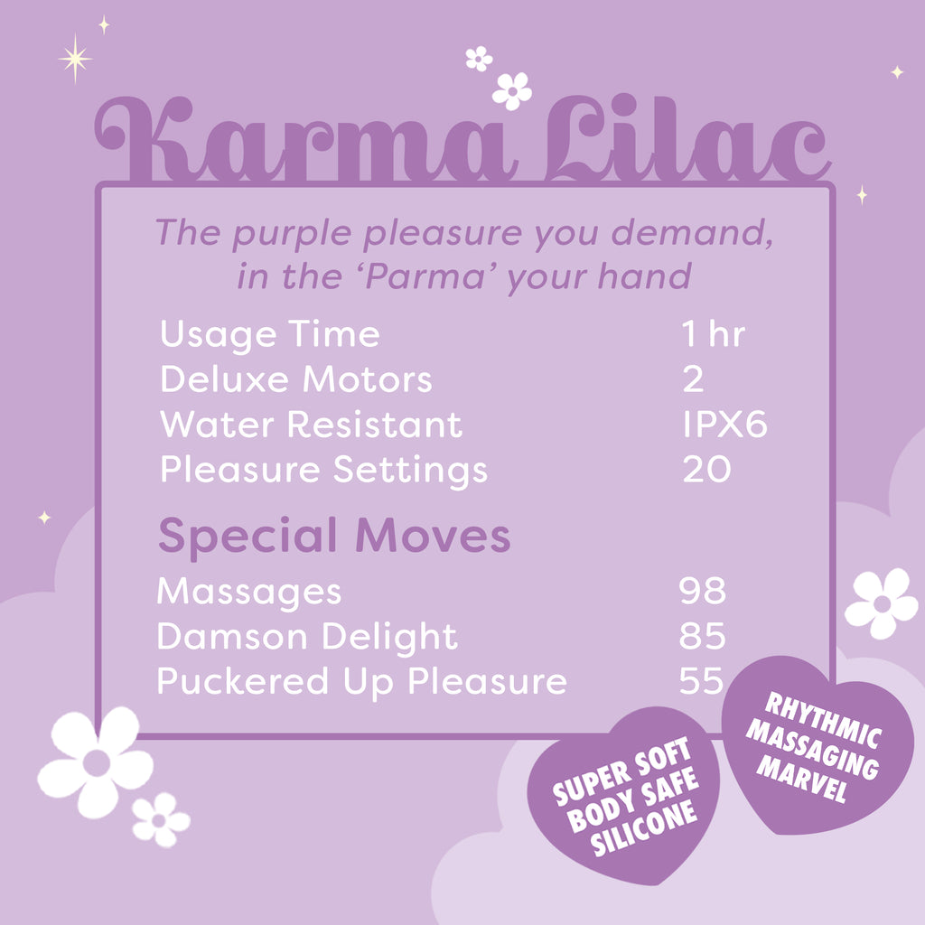 Unihorn Karma Lilac™ Clitoral Vibrator | Rhythmic Massaging Stimulator