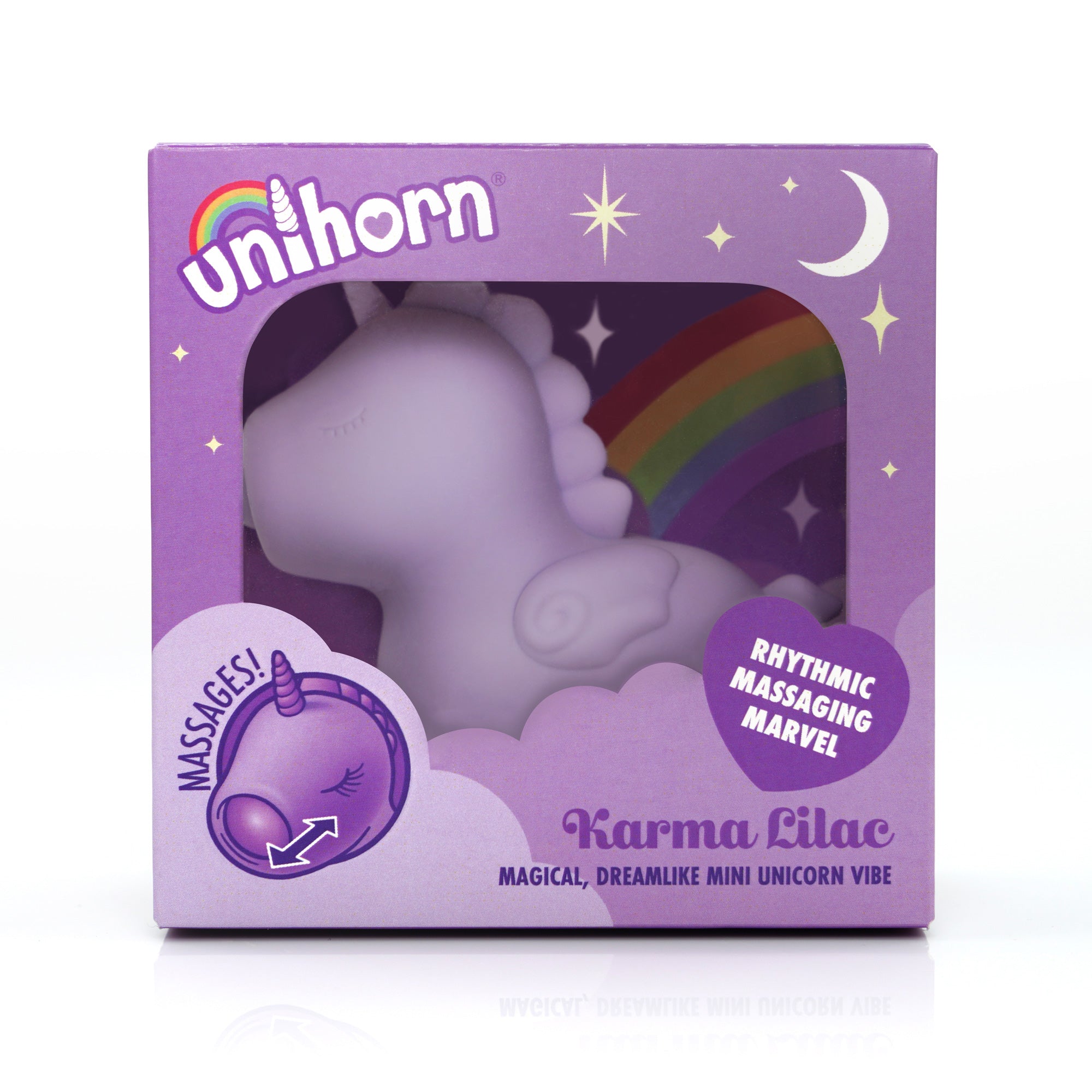 Unihorn Karma Lilac™ Clitoral Vibrator | Rhythmic Massaging Stimulator