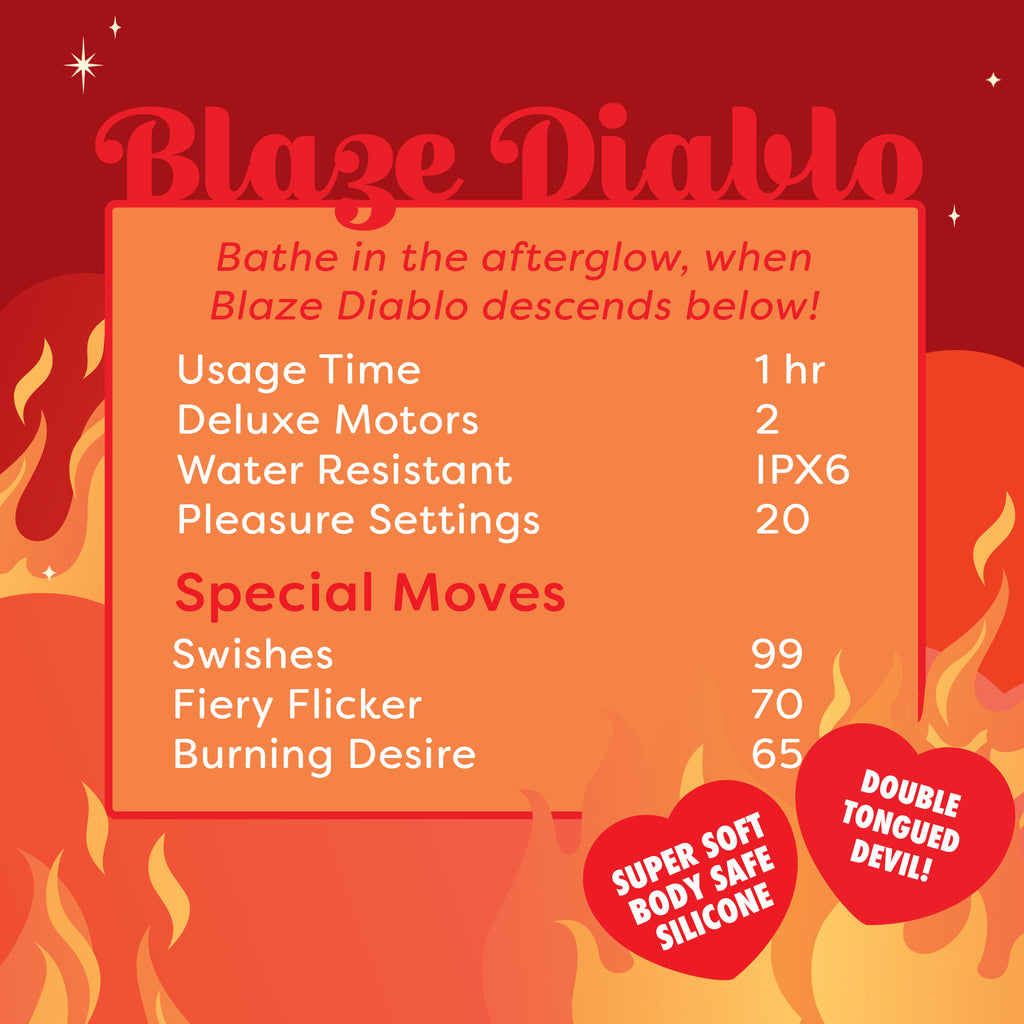 Unihorn Blaze Diablo™ Clitoral Vibrator | Forked Tongue Stimulator