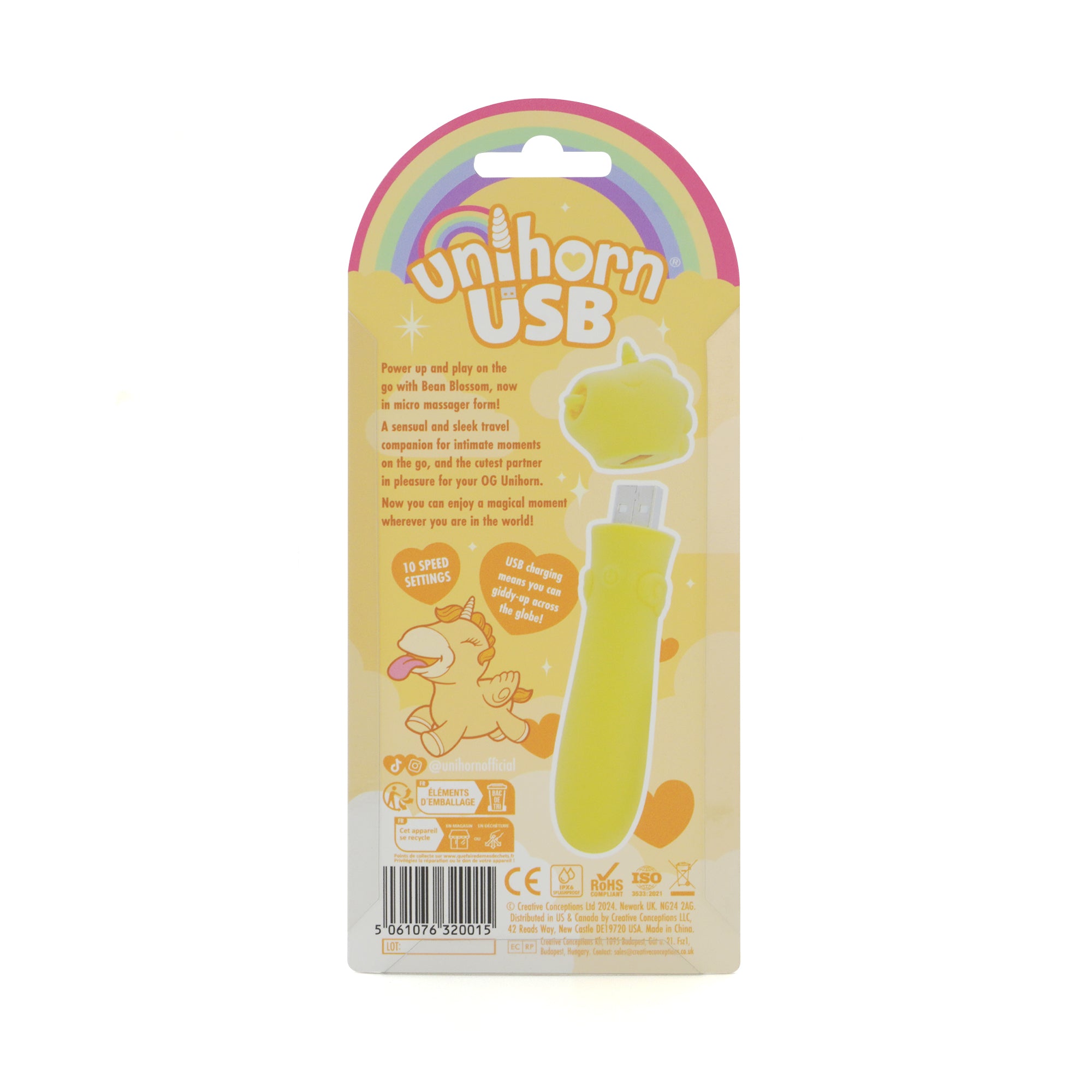 Unihorn USB Bullet Vibrator | Bean Blossom