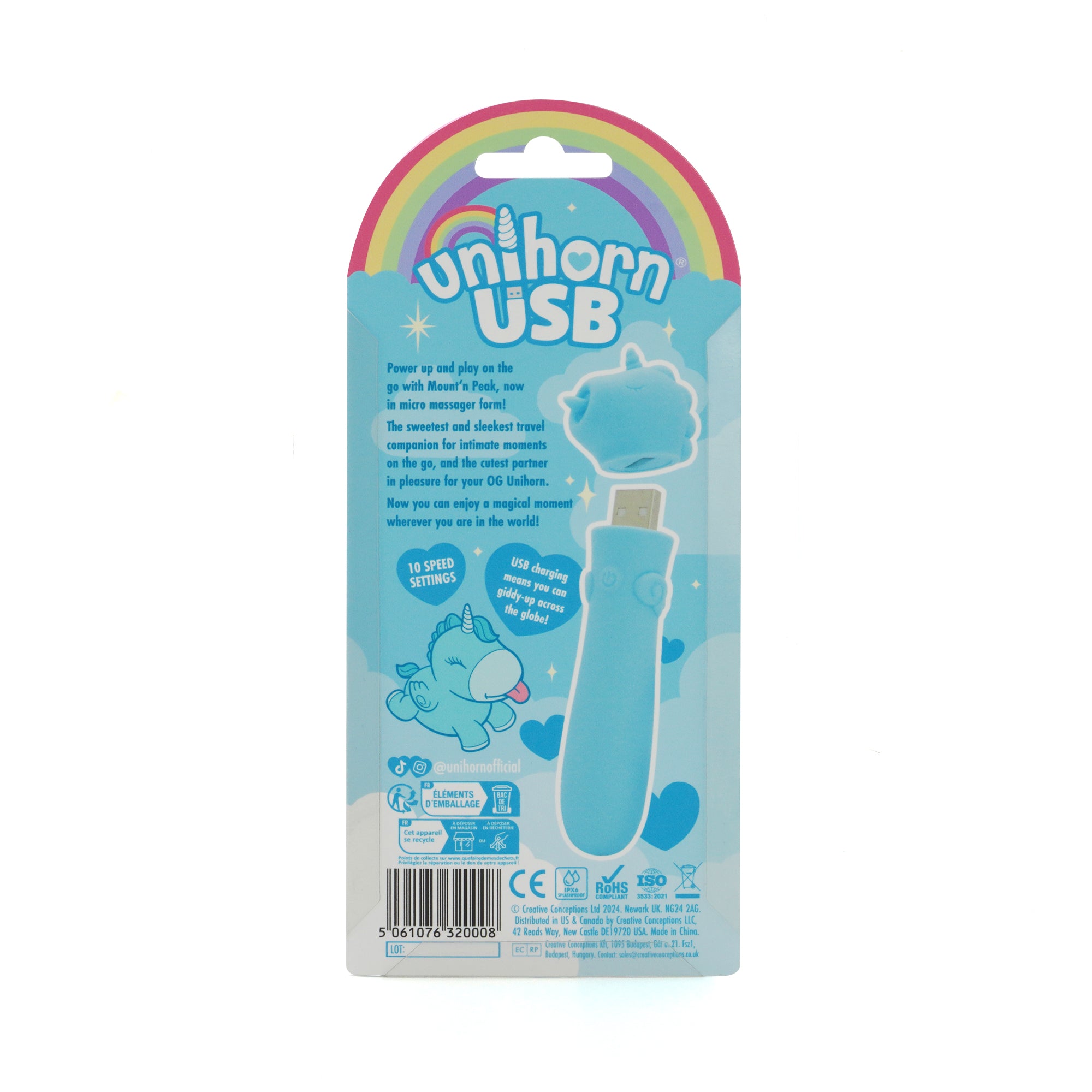 Unihorn USB Bullet Vibrator | Mount'n Peak