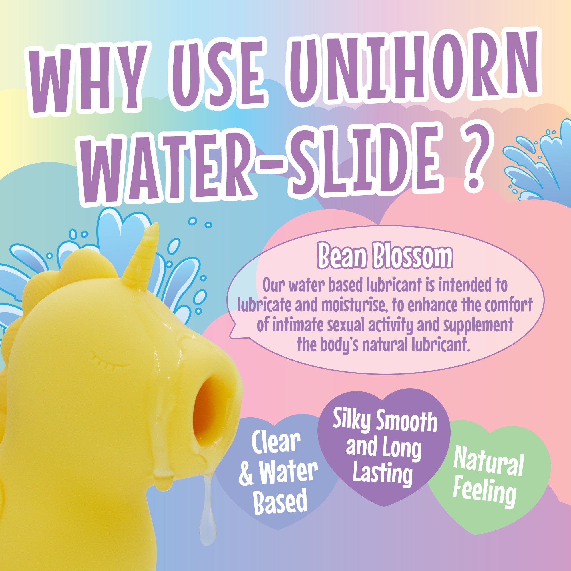 Unihorn Water-Slide Water Based Personal Lubricant 130ml