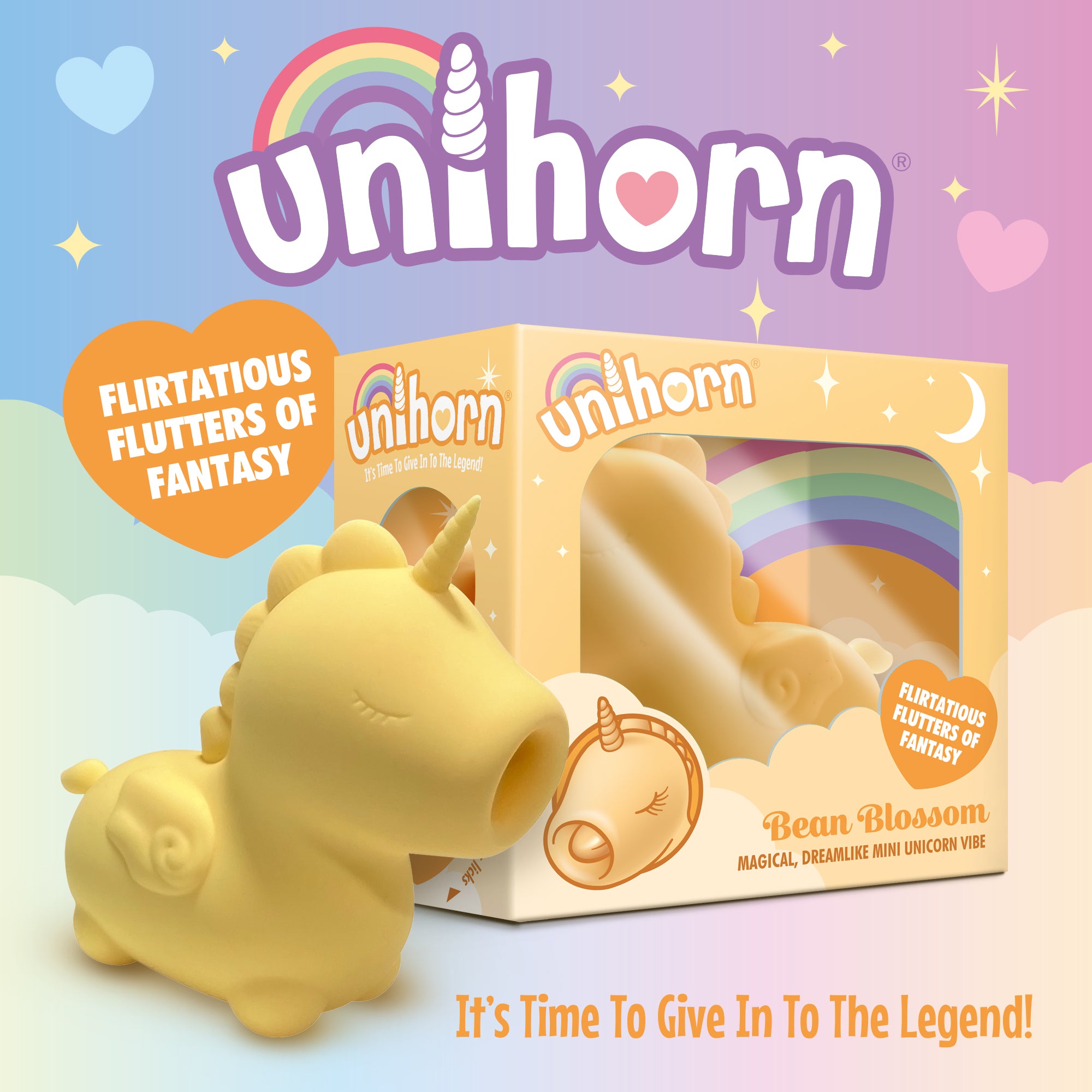 Unihorn Bean Blossom™ Clitoral Vibrator | Thick Tongue Stimulator