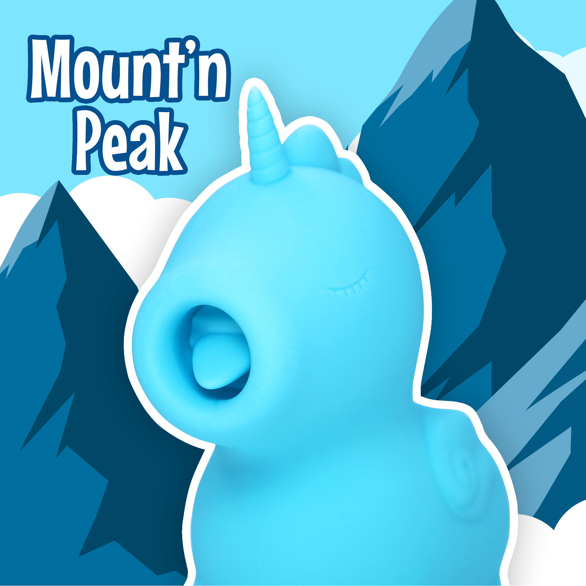 Unihorn Mount'n Peak™ Clitoral Vibrator | Pointed Tongue Stimulator
